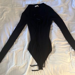 Abercrombie black body suit size s